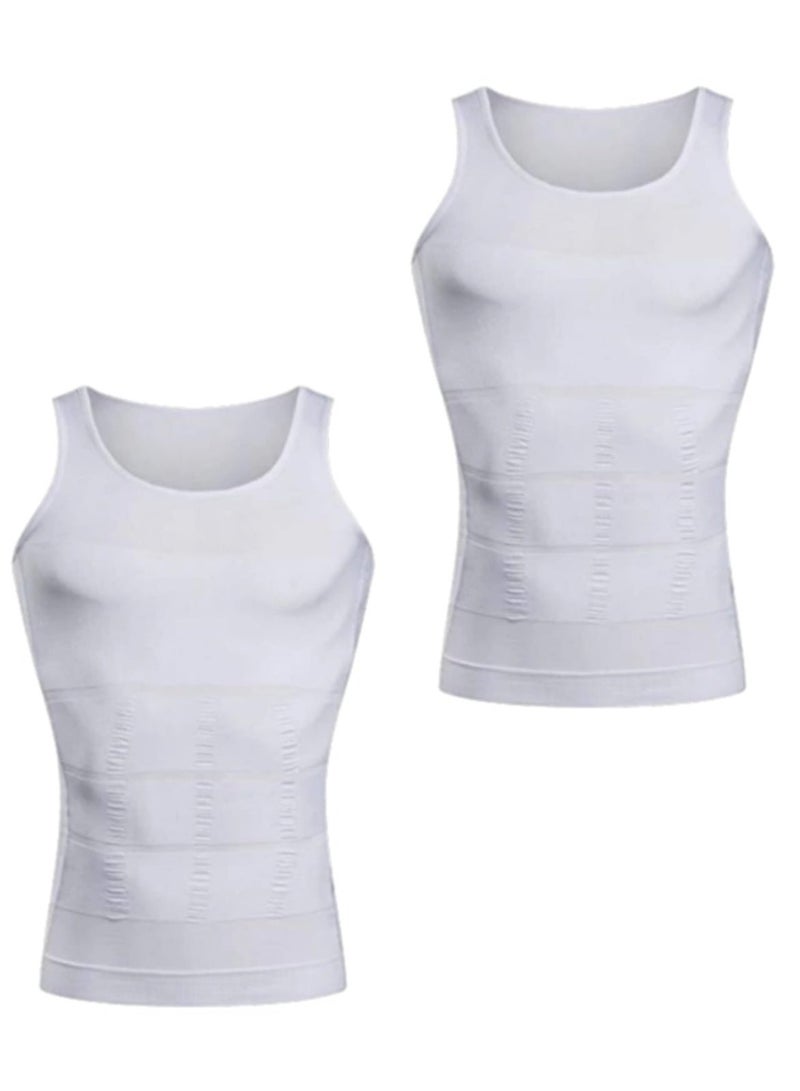 Men's Compression Garment For Slimming And Tightening The Abdominal Area And Concealing Gynecomastia In Men - Set of 2 Bieces - Image 3