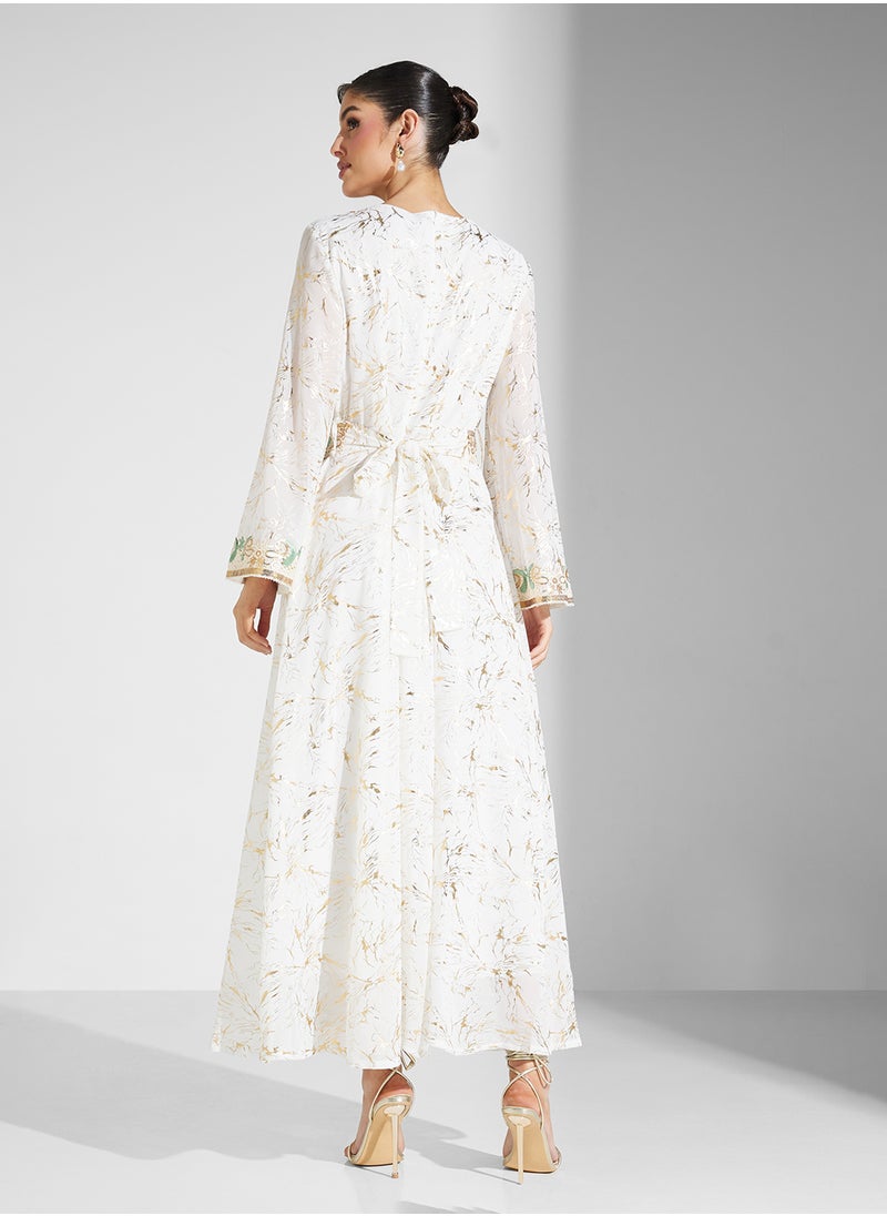Khizana Embroidered Jalabiya  - Image 2