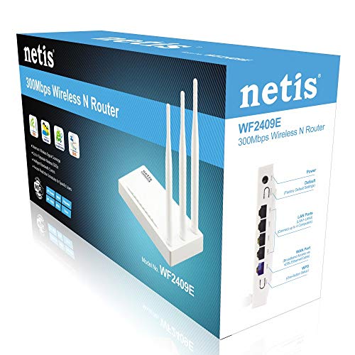 Netis WF2409E 300Mbps High-Speed Wireless N Router | Smart 3 x 5dBi High Gain Antennas with Parental Control for Computers, Smartphones, Wireless Cameras - Image 5