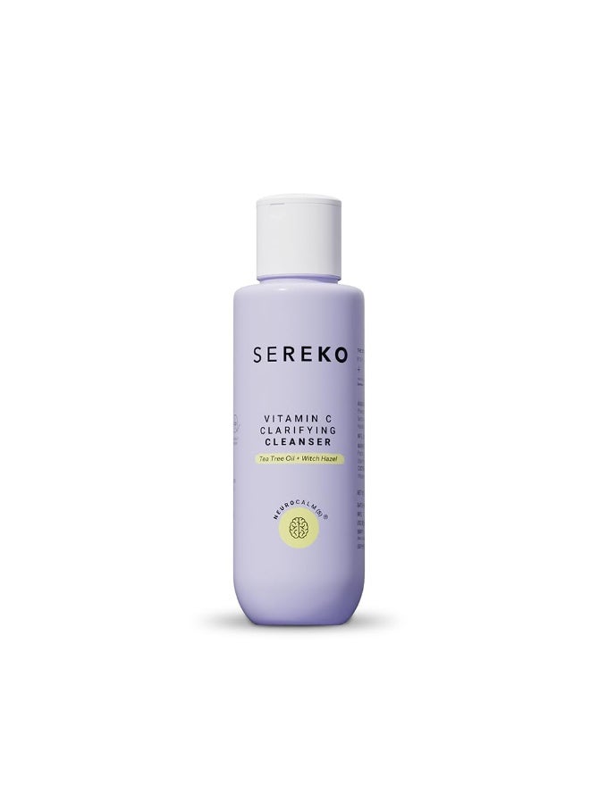 SEREKO Vitamin C Clarifying Clencer  |  Face Wash for Glowing & Brightening Skin For Women | Remove Dirt, Dead Skin, Excess Oil, Reduce Active Acne & Dark Spots | Suitable for All Skin Types | Gel to Foam 15ml - Image 1