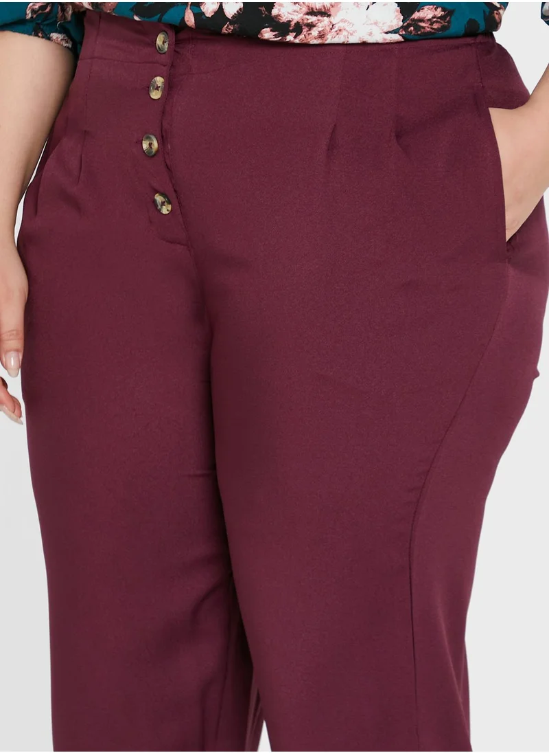 Ella Plus Buttoned Front Trousers