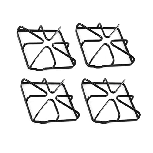 Anniparts WB31X20643 Burner Grates Cooktop Replacement Parts for GE Hotpoint Stove Grates Kenmore Gas Range Grates JGBS60DEF1WW Metal Steel Rack Surface Stove Top Grates GE Oven Grates Cooktop Grates 4 Pcs - Image 1