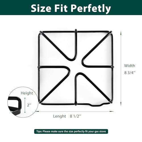 Anniparts WB31X20643 Burner Grates Cooktop Replacement Parts for GE Hotpoint Stove Grates Kenmore Gas Range Grates JGBS60DEF1WW Metal Steel Rack Surface Stove Top Grates GE Oven Grates Cooktop Grates 4 Pcs - Image 2