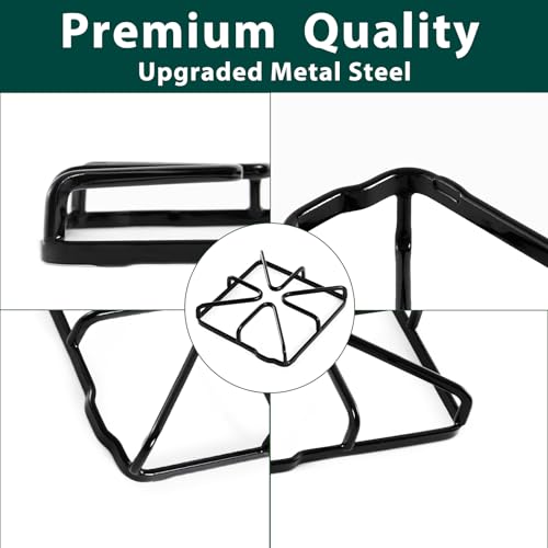 Anniparts WB31X20643 Burner Grates Cooktop Replacement Parts for GE Hotpoint Stove Grates Kenmore Gas Range Grates JGBS60DEF1WW Metal Steel Rack Surface Stove Top Grates GE Oven Grates Cooktop Grates 4 Pcs - Image 3