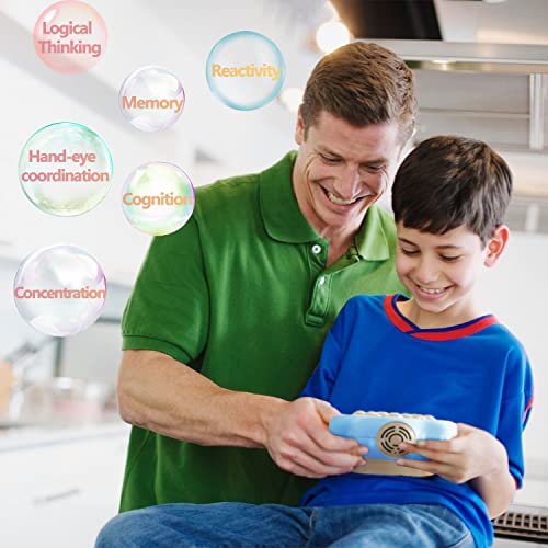 Intoypad Pop The Target Handheld Speed Push Game Machine A Fun Multiplayer Game for Family Sensory Fidget Toy Christmas Toys Gifts for 6 7 8 9 10 11 12 Years Old Kids Road Trip Car Games Light Blue - Image 5