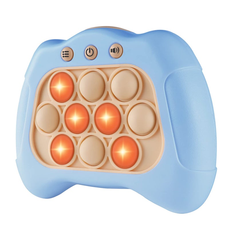 Intoypad Pop The Target Handheld Speed Push Game Machine A Fun Multiplayer Game for Family Sensory Fidget Toy Christmas Toys Gifts for 6 7 8 9 10 11 12 Years Old Kids Road Trip Car Games Light Blue - Image 3