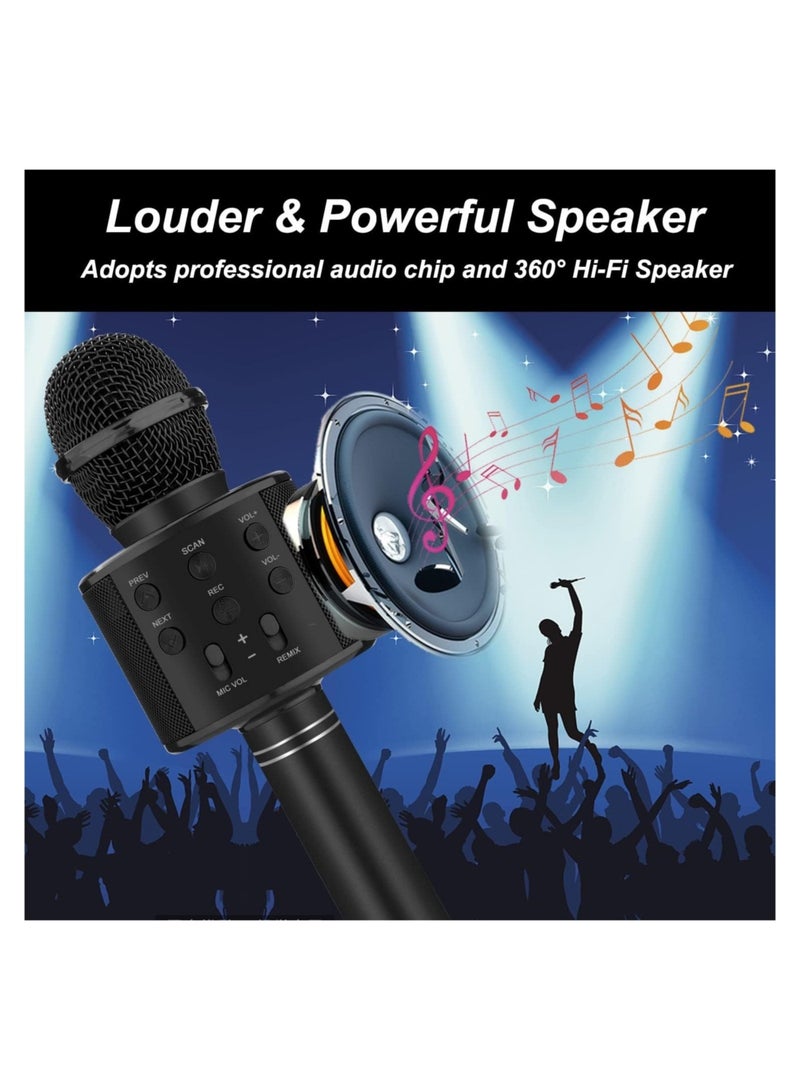 ELTRAZONE Bluetooth Karaoke Microphone Wireless Portable Singing Microphone for Kids Adults Karaoke Machine for Kids Toys Birthday Gifts Ideas for 3 4 5 6 7 8 9 10 11 12 Year Old Girls Boys Teens - Image 4