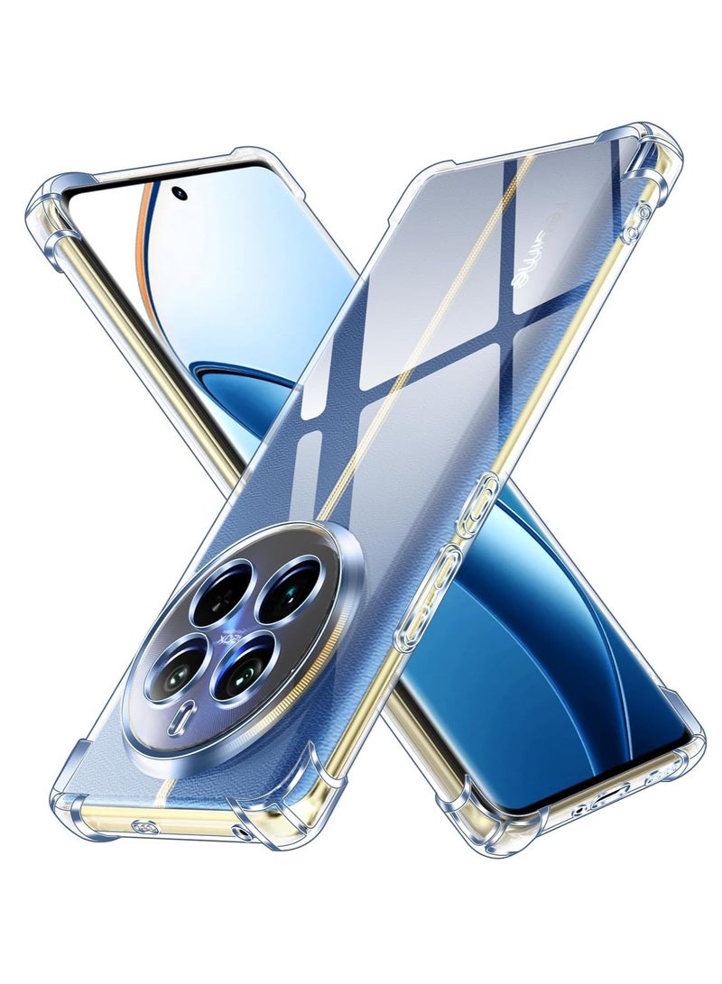 ten.tech Tentech Transparent cover with anti-shock corners made of heat-resistant polyurethane for Realme 12 Pro Plus 5G – Transparent - Image 1