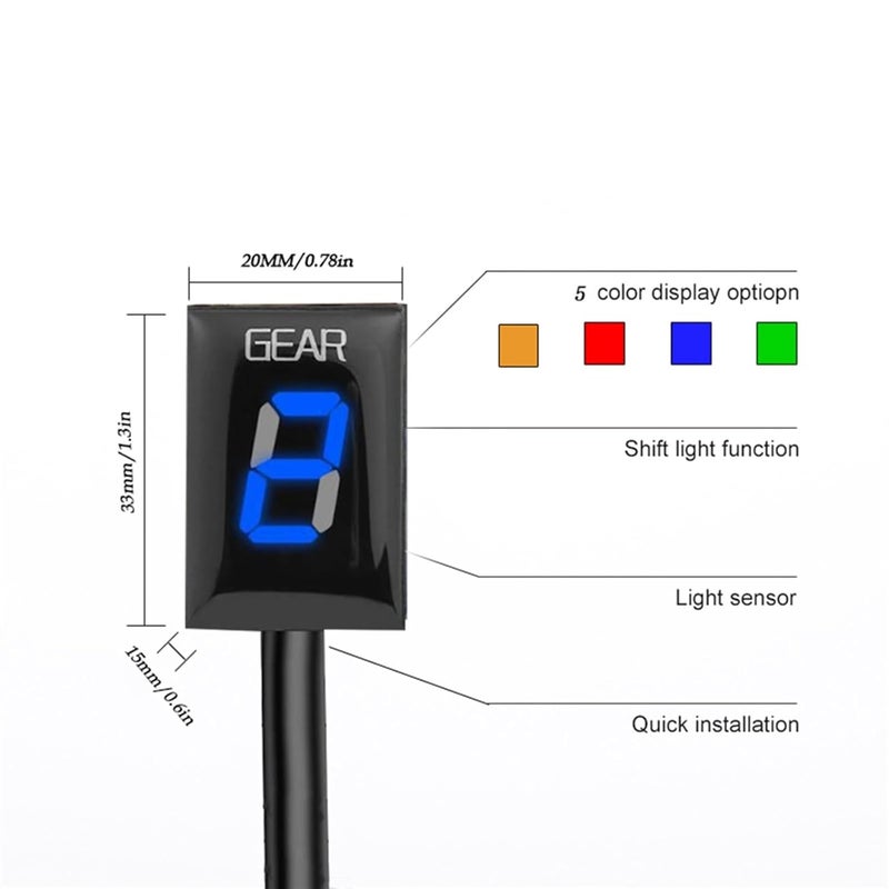 DEMULAX Green Gear Display Indicator for GoldWing 1800 - Image 2