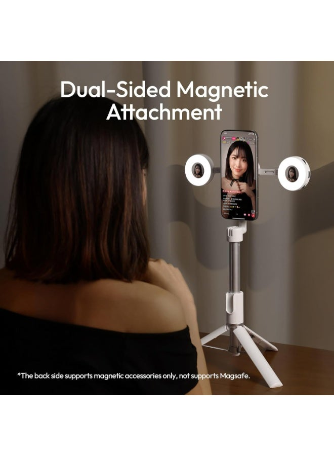 ULANZI ML05 Selfie Light for iPhone, Dual Magnetic Maglock LED Phone Selfie Ring Light with Mirror, 9000K CRI≥97 Full Angle Portable Smartphone Fill Lighting for Travel Vlog Photo Video Recording - Image 5