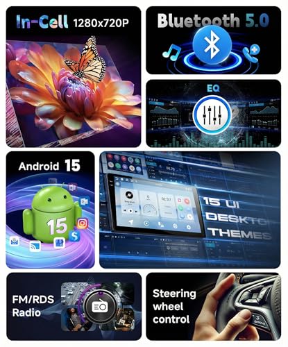 METEESER [4G+64G] Car Stereo for Toyota Camry 2015 2016 2017 with 5GWiFi/Android 15/Wireless Carplay Android Auto,10.1" Incell Touch Screen Radio,GPS/EQ DSP/Bluetooth5.0/SWC/AHD Backup Camera - Image 4