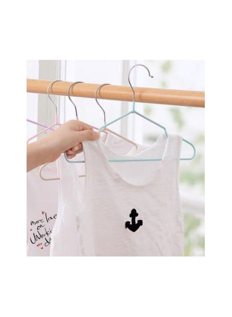 طقم شماعات ملابس ستانلس ستيل 10 قطع مع حافظة سيليكون IR - Image 5