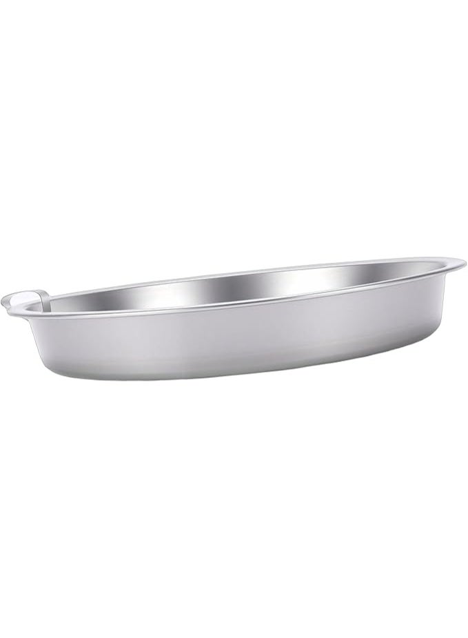 Dpofirs 24.7cm (9.7") Round Baking Tin - Durable Tinplate Steel Non-Stick Cake Pan - Easy Release Mold for Brownies & Pies - Commercial Grade Bakeware - Image 5