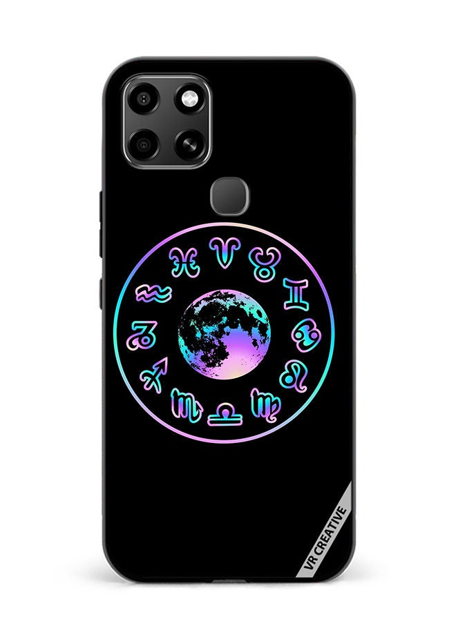 VR CREATIVE Protective Case Cover For Infinix Smart 6 Abstract Pattern Sings Design Multicolour - Image 1