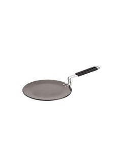 VINOD Vinod Hard Anodized Aluminium 4.25 MM Thick Roti Tava/Paratha Tawa Induction and Gas Stove Compatible | Griddle Pan, Flat Pan, Crepe Pan| 26 CM, Black 