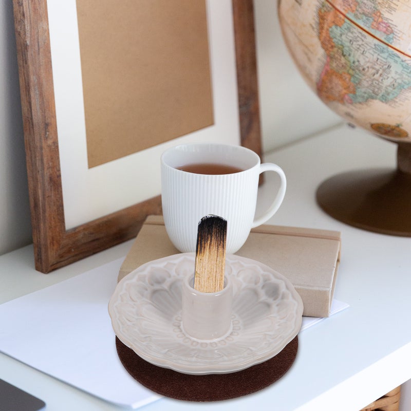2 Sets Ceramic Incense Burner For Wood Incense Stick Ceramic Incense Holder - Image 2