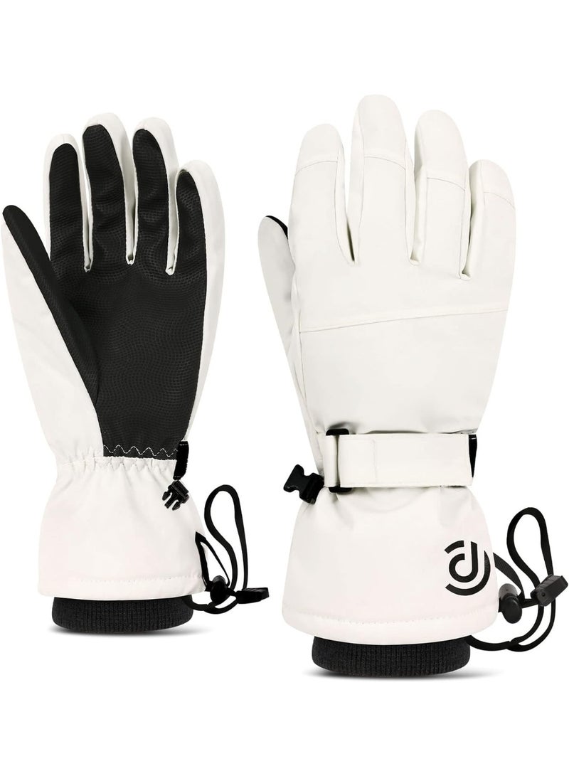 قفازات الثلج، قفازات التزلج للرجال والنساء، قفازات التزلج على الجليد المقاومة للماء والرياح، قفازات شتوية دافئة مع أحزمة معصم، للطقس البارد. - Image 1