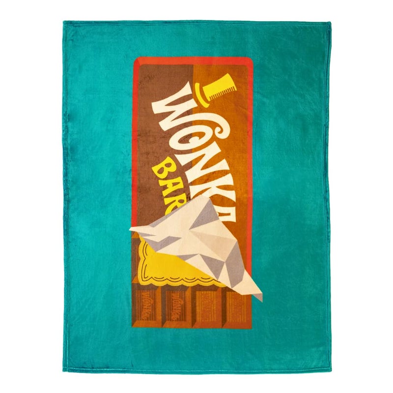 Franco Collectibles Willy Wonka The Chocolate Factory Bedding Super Soft Cozy Throw 46 in x 60 in 100 Officially Licensed Product
