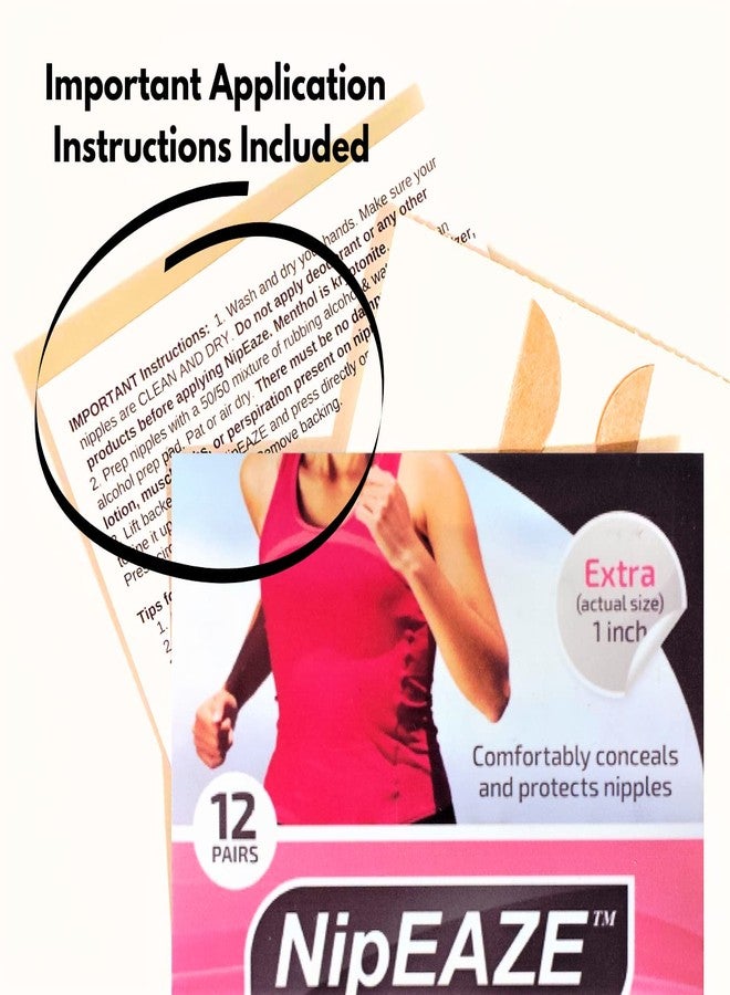 NipEaze The Original Athletic Nipple Cover for Women & Men - 12pairs 1inch - Nipple Chafing Prevention, Nipple Concealer - Image 4