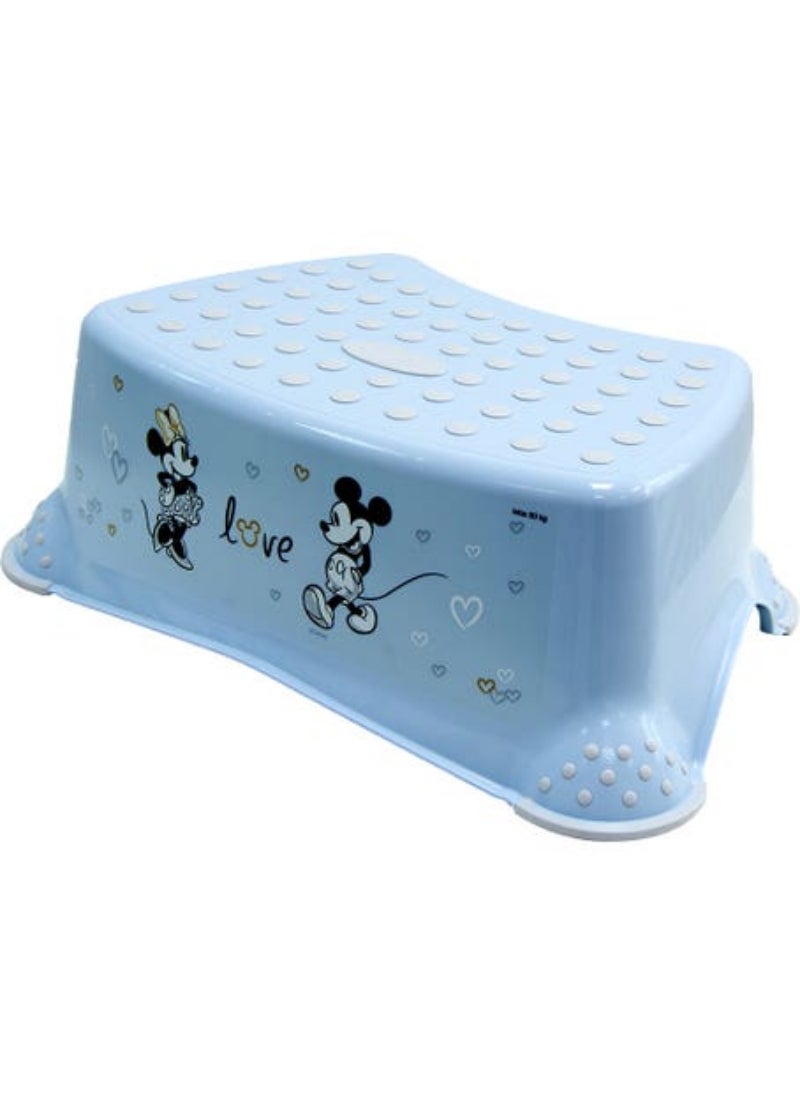 Disney Disney Keeper Step Stool With Antislip Minnie Mickey Blue