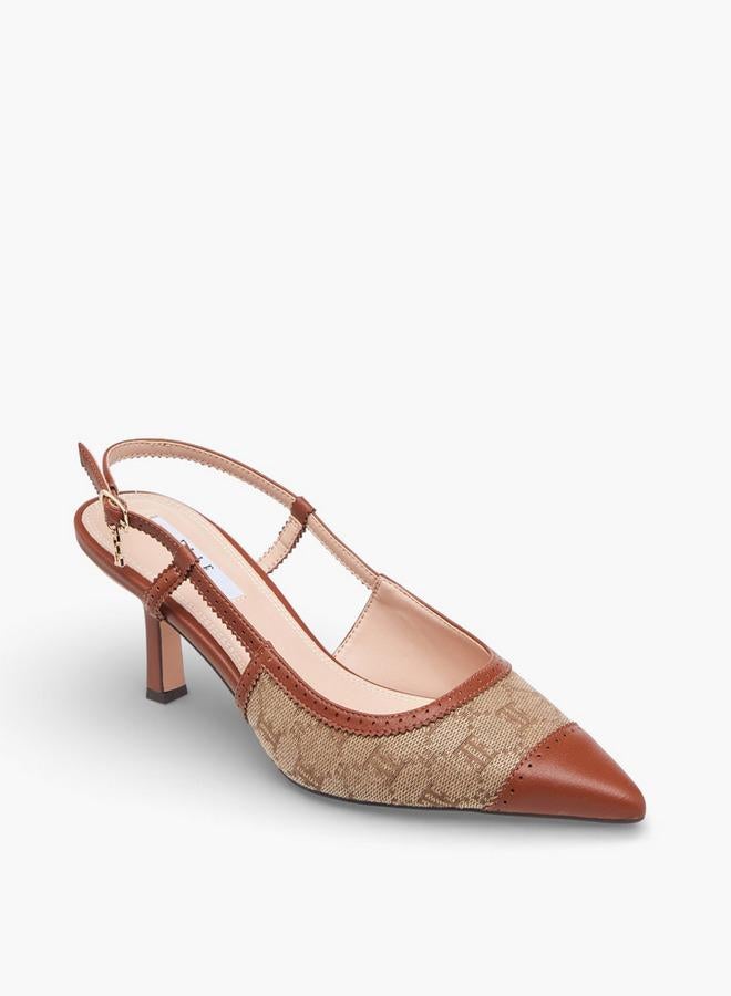 ELLE Women Textured Stiletto Heel Shoes - Image 2