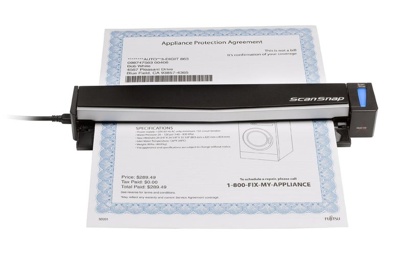 Fujitsu ScanSnap S1100 CLR 600DPI USB Mobile Scanner (PA03610-B005) - Image 3