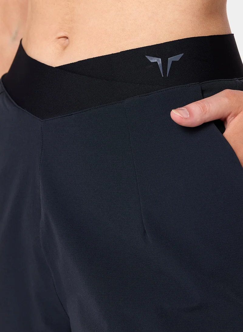 SQUATWOLF Wrap Waist Wide-Leg Sweatants