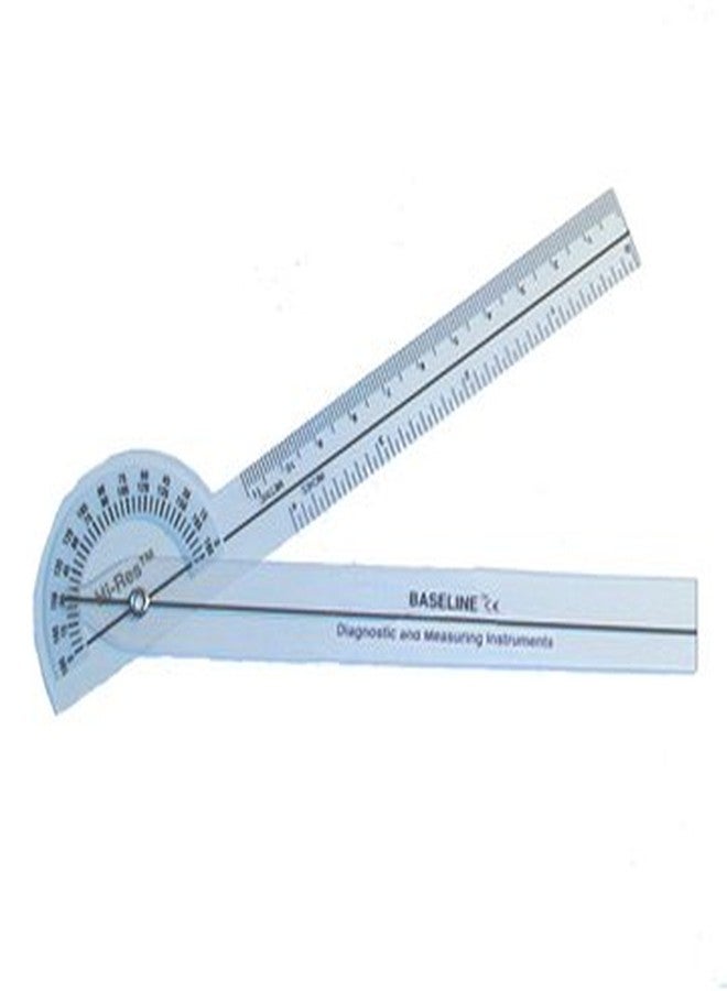 Baseline 12-1005 180 Degree Clear Plastic Pocket Goniometer, 6" Length - Image 2