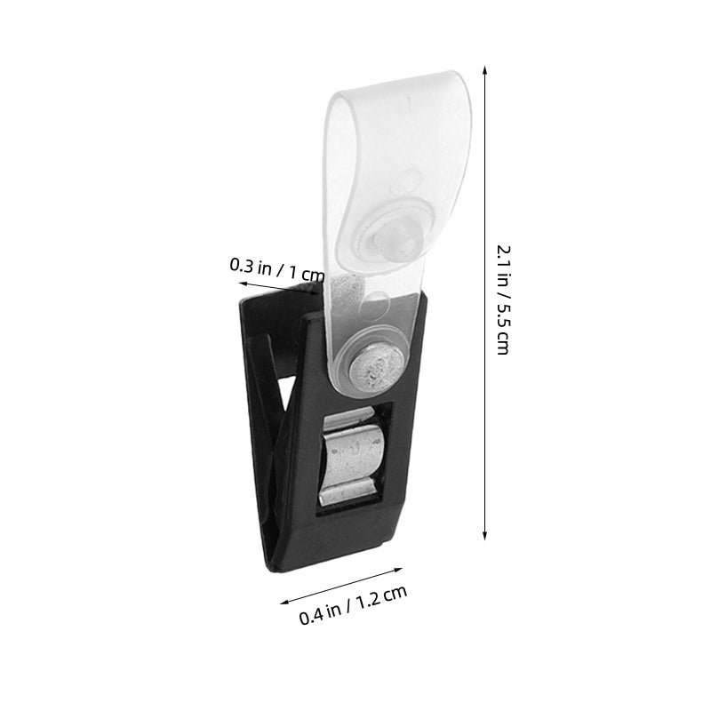 16pcs Windproof Garden Flag Clips Set with Black Rubber Plugs and Plastic Clips for Outdoor Flagpoles - Image 3
