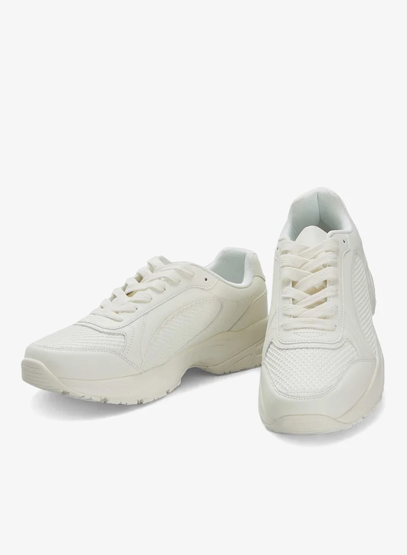 Kiabi  Mesh Running Shoes White for Men | Best Price UAE
