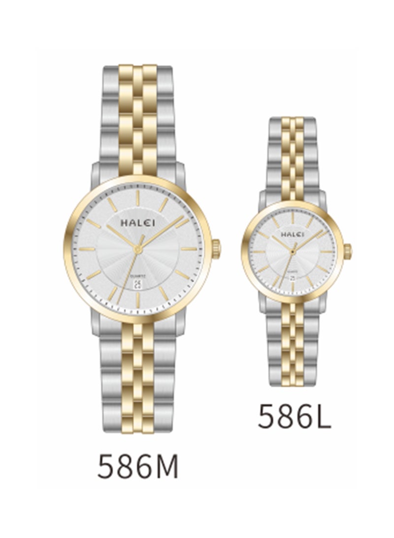 هالي ساعة هالي هارلي 586 مل كوارتز بسيطة للزوجين - Image 1