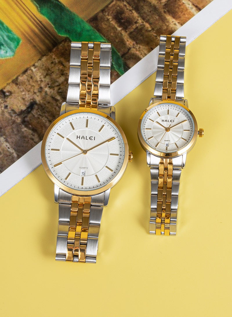 هالي ساعة هالي هارلي 586 مل كوارتز بسيطة للزوجين - Image 3