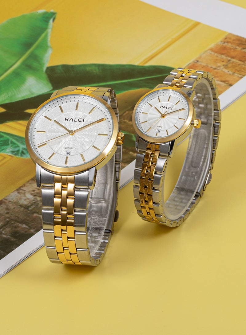 هالي ساعة هالي هارلي 586 مل كوارتز بسيطة للزوجين - Image 2