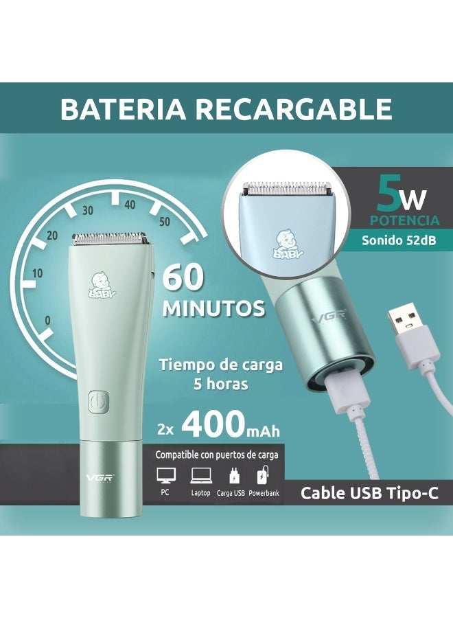 في جي آر ماكينة قص شعر الأطفال VGR V-153 Silent Ceramic IPX7 - Image 3