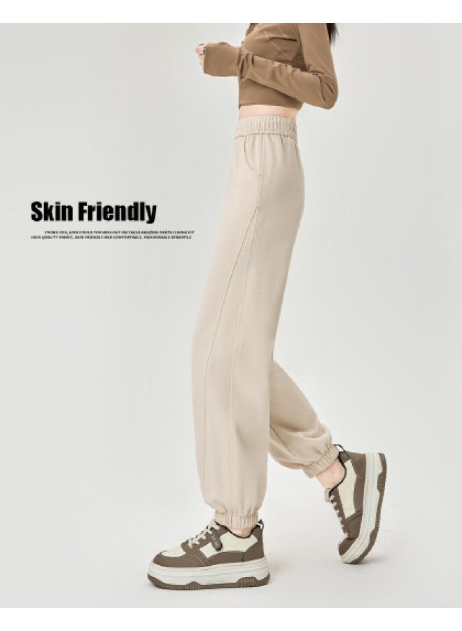 Hstyle Women's Cuffed Pants For Spring/fall 2025 - High-waisted Wide-leg Trousers With Premium Look, Slimming Effect, Comfortable For Casual & Office Wear, Versatile Styling - Image 1