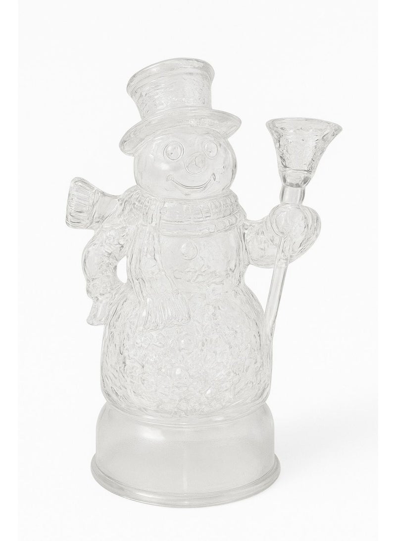 ميلز تمثال رجل الثلج المضاء بتقنية LED - ديكور احتفالي مضيء - Image 1