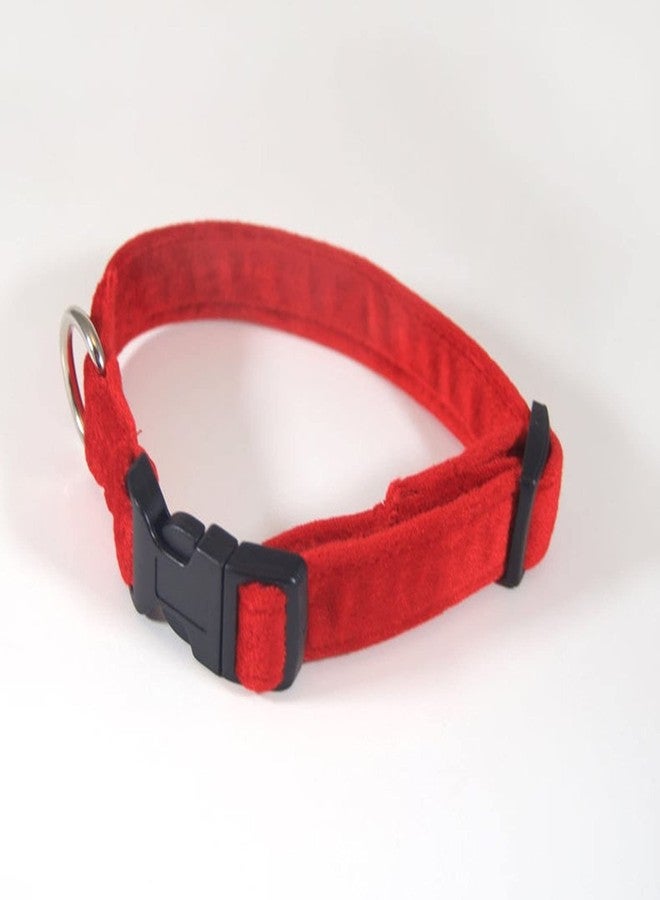 RR Design Dog Bow Tie/Dog Bow-tie/Dog Gift Velvet with Collar (Adjustable) (red, Medium) - Image 4