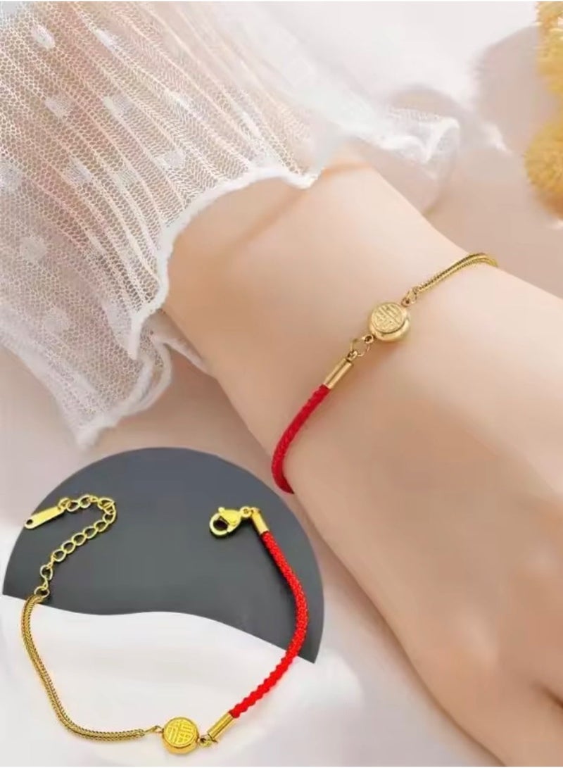 نون فلاور اسوارة نسائية بتصميم عصري وأنيق مصنوعة من القماش والاستانلس ستيل - Image 2