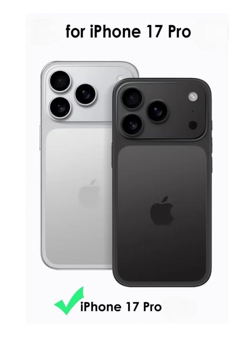 ELTRAZONE iPhone 17 Pro 6.3-inch MagSafe Compatible Matte Glass Slim Shockproof Protective Case, Anti-Fingerprint Anti-Scratch Cover with Reinforced Camera Lens Guard and Durable Drop Protection Design - Image 2