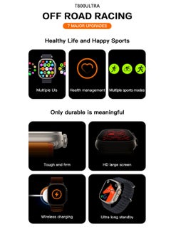 Smart Watch T800 Ultra Health Fitness Tracker Sport Watch 49MM Cellular Version Bluetooth Call Wireless Charging Multifunctional And Multilingual Fitness Modes Health Monitoring Orange - pzsku/ZB333801F3F8A41724544Z/45/_/1718367666/a984b983-6932-45d0-bfb7-30b4f39ef410