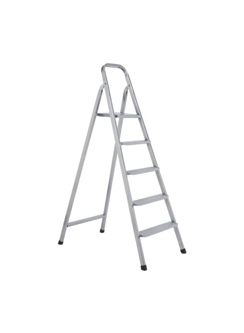 KNP KNP Silver Heavy Duty Steel Ladder (5 Step) is designed for reliable performance in both commercial and residential settings.  - Image 1