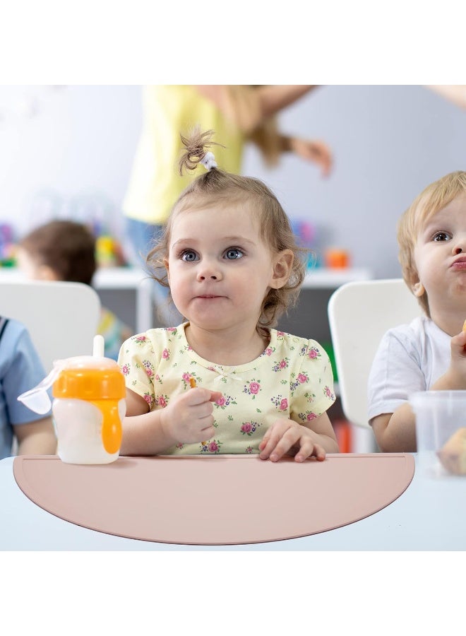 Potchen Potchen 4 Packs Silicone Placemats for Baby Non Slip Placemats for Kids Toddlers Food Table Mats Portable Toddlers Placemats for Dining Table - Image 4