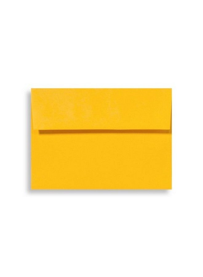 مظاريف دعوة Luxpaper 4Bar A1 | قشر واضغط | 3 5/8 بوصة × 5 1/8 بوصة | عباد الشمس الأصفر | 80 رطل. نص | 50 الكمية