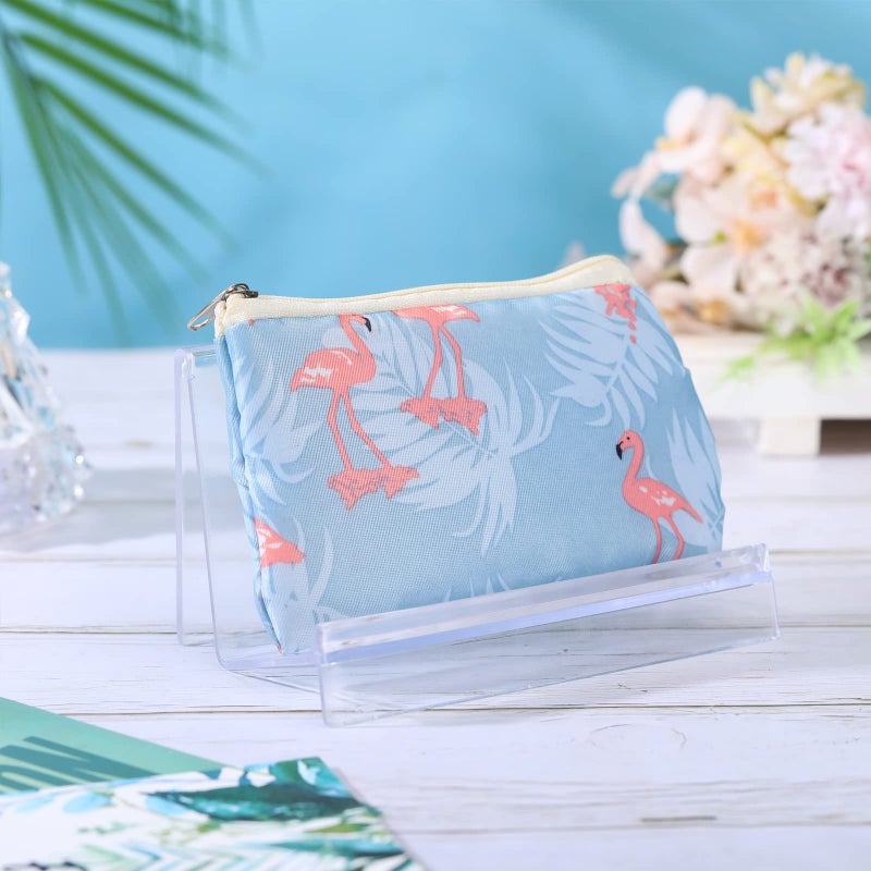 Qunclay Purse Display Stand Clear Acrylic Wallet Display Stand Holder Purse Jewelry Stand Handbag Display Stand Acrylic Purse Organizer for Bag Phone Cards Cosmetic Store Business, 5.5 x 3.3 x 3 Inch (6 Pcs)  - Image 4
