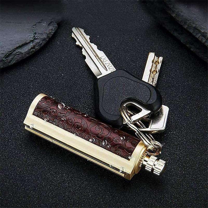 Refillable Waterproof Permanent Match: 15000 Strikes Pocket Size Keychain Lighter - Lightweight Metal Survival Tool for Outdoor Camping Hiking Emergency Use - Image 3