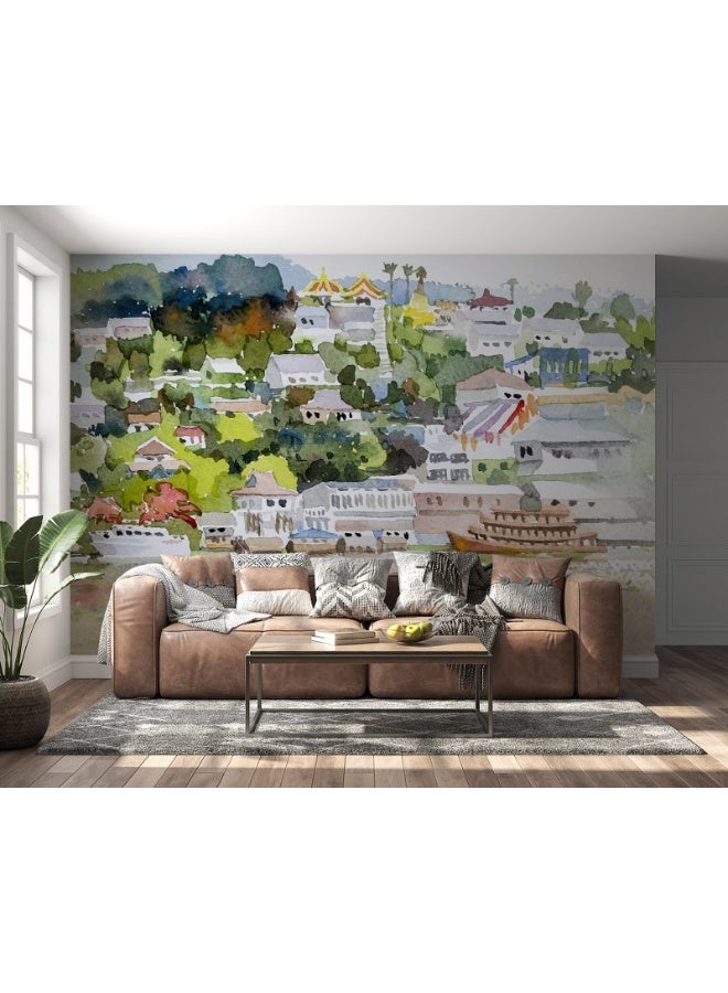 Home Gallery Mekong River Passenger Ship Fabric Wallpaper Covers An Area ​​Up To 4.2Mx3M With Adhesive  And Smoothing Tool - Image 4