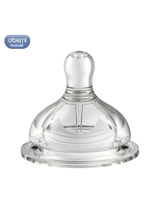 Obenie Oubeni Original Universal Nipple, Wide-neck, Breast-like Soft Silicone, Newborn Nipple, Cross-shaped Hole, For 12 Months And Above - Image 4