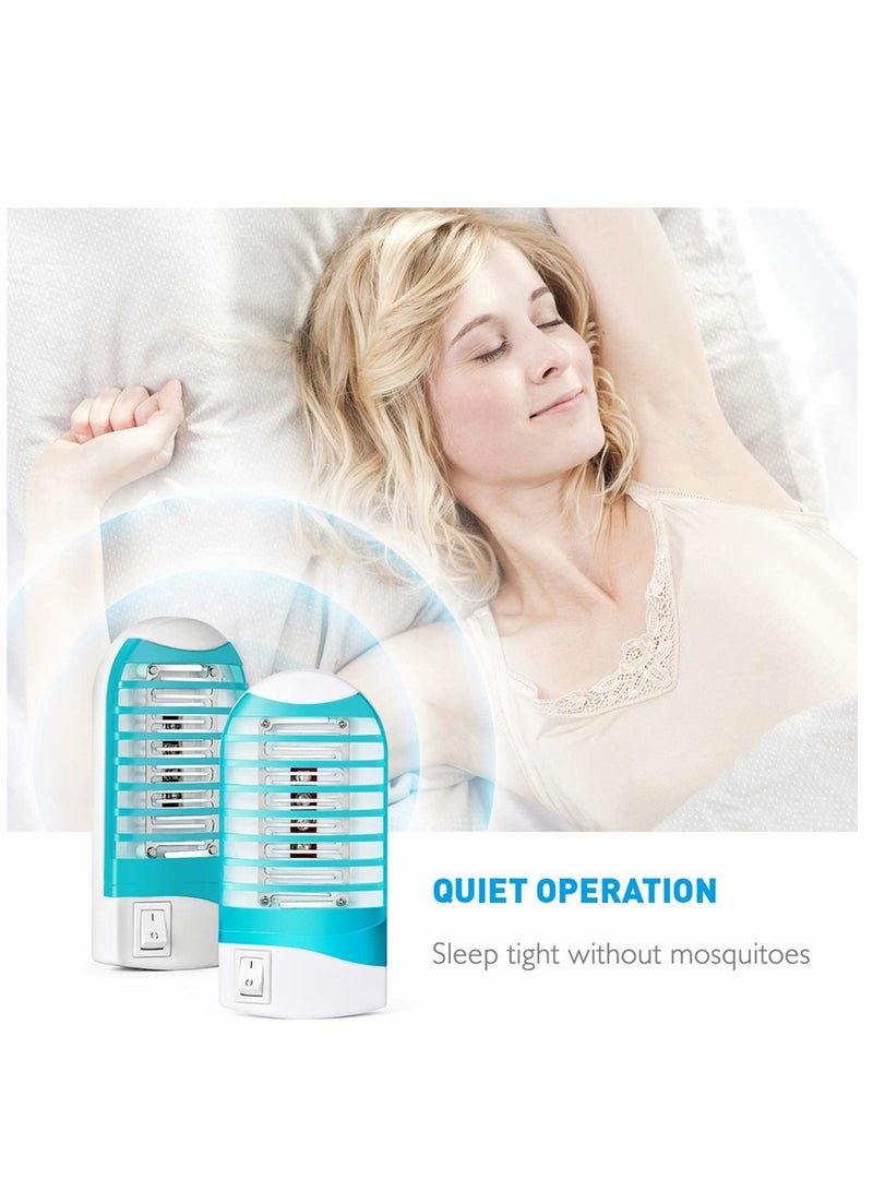 Excefore Indoor Bug Zapper for Home, Mosquito Killer Trap Zapper, Electric Fly Trap Zapper for House Plug in Bug Killer Light Lamp Eliminates Flying Pests, 2 Pcs - Image 4