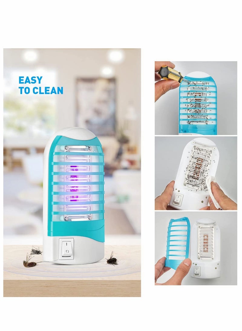 Excefore Indoor Bug Zapper for Home, Mosquito Killer Trap Zapper, Electric Fly Trap Zapper for House Plug in Bug Killer Light Lamp Eliminates Flying Pests, 2 Pcs - Image 5