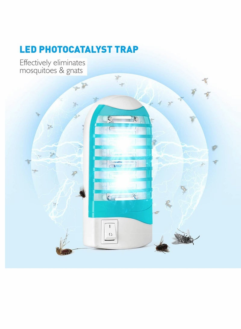 Excefore Indoor Bug Zapper for Home, Mosquito Killer Trap Zapper, Electric Fly Trap Zapper for House Plug in Bug Killer Light Lamp Eliminates Flying Pests, 2 Pcs - Image 2